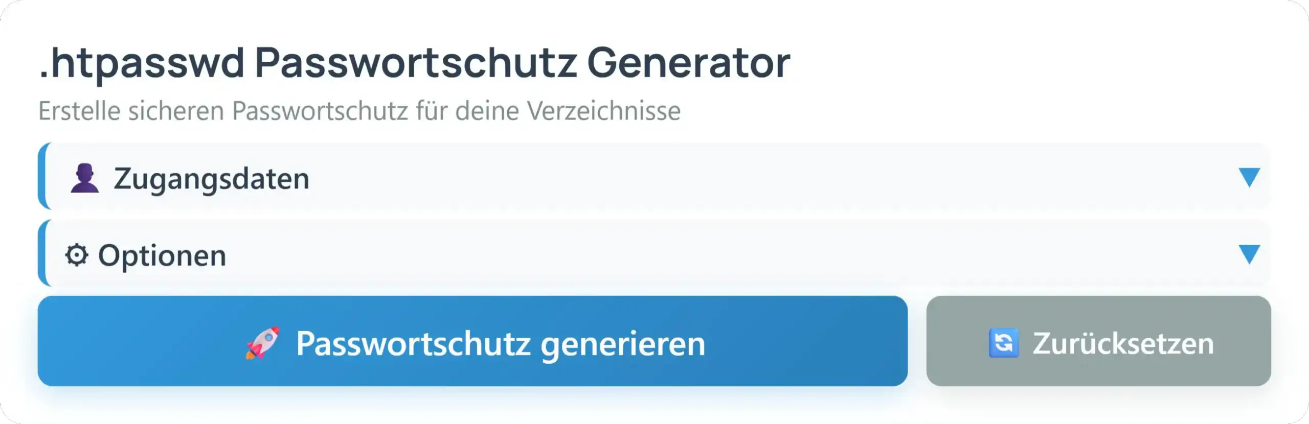 .htpasswd Passwortschutz Generator - DBM Webdesign & Online-Marketing